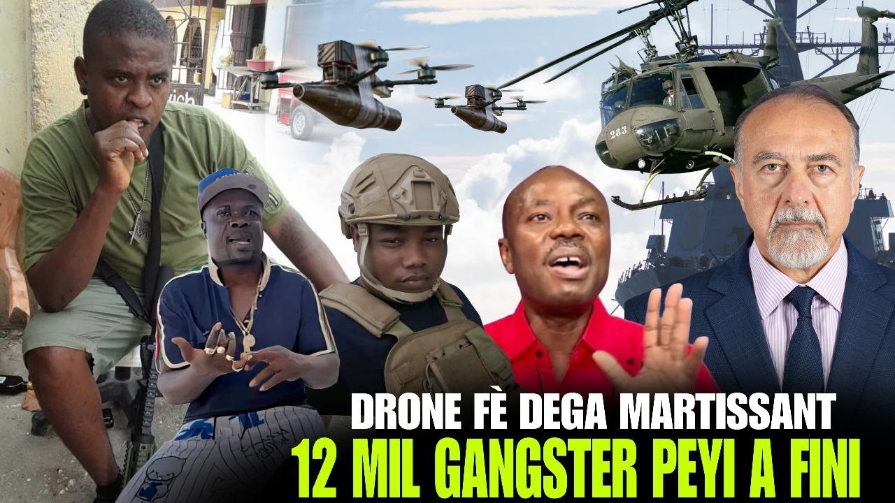 Drone Fè Dega Matisan, Chef Gang tonbe, 12 Mil Bandi ap sikile Haïti nou mele, Moise JC Pete Koken