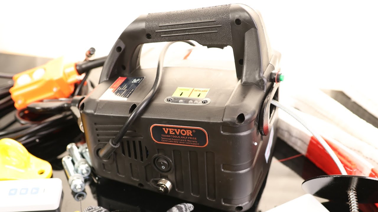 VEVOR 3 in 1 Electric Hoist 1100 lbs 1500W Portable Power Winch Crane