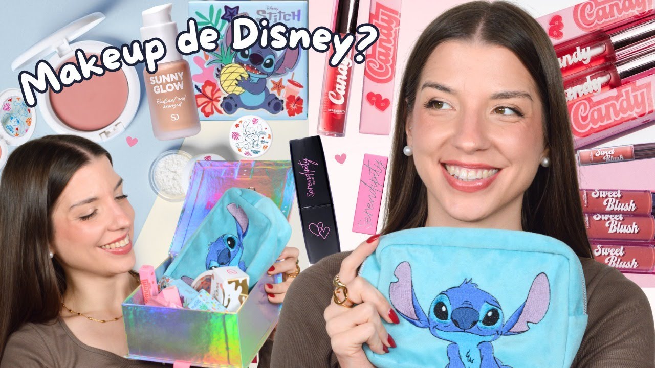 Probando el maquillaje de STITCH 💙 y LO NUEVO de Serendipity 😱 | Vale la pena? Reseña completa!