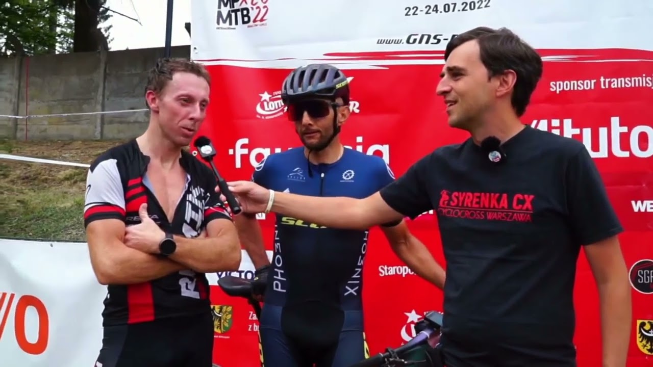 Remigiusz Ciok, Bogdan Czarnota wywiad na mecie Mistrzostwa Polski MTB XCO 2022 - Bogusz&oacute;w-Gorce