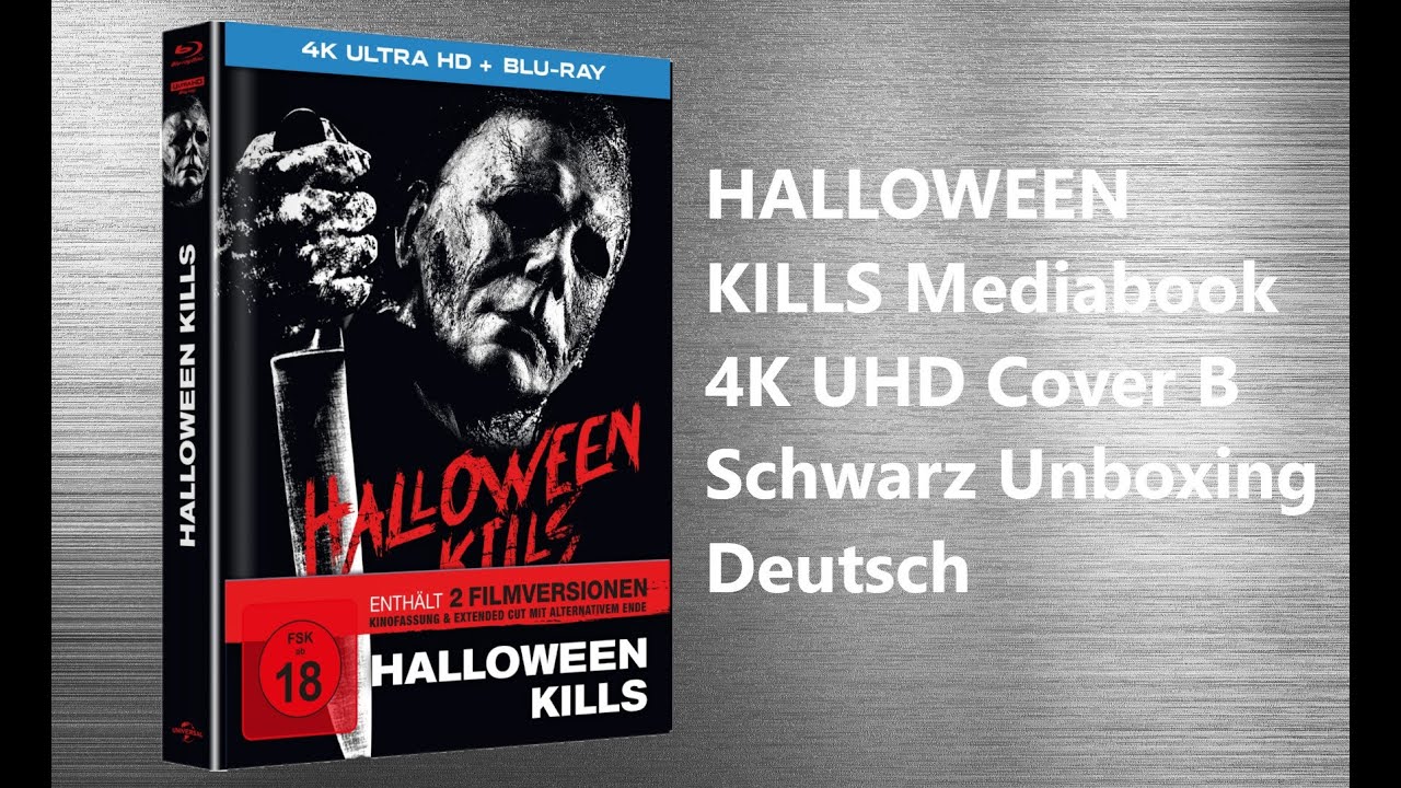Halloween Kills 4K UHD Mediabook Cover B schwarz Unboxing Deutsch