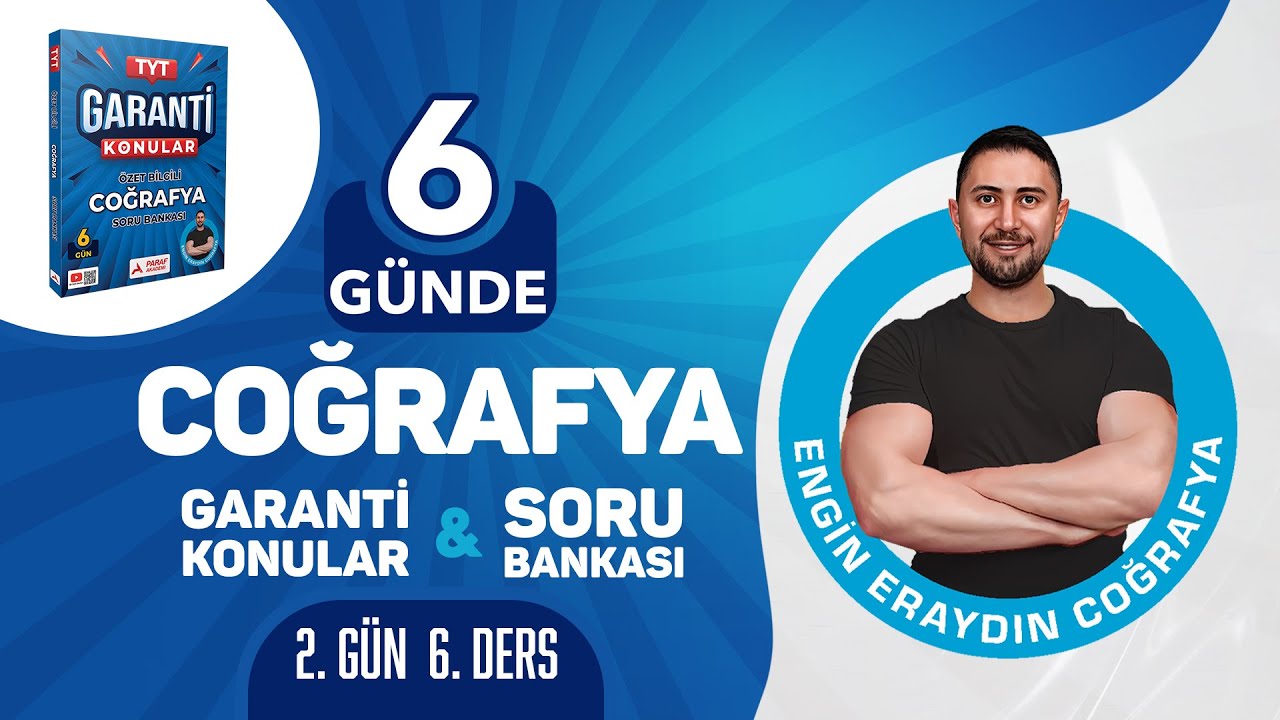 7 - PARAF AKADEMİ TYT 6 G&Uuml;NDE COĞRAFYA GARANTİ KONULAR SORU BANKASI T&Uuml;RKİYE İKLİMİ 1 - ENGİN ERAYDIN