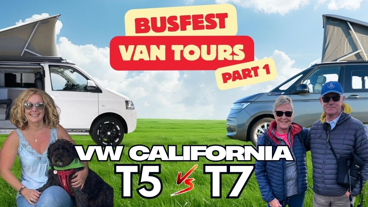 VW California T5 против T7 California Ocean! Автобусные туры Busfest, часть 1