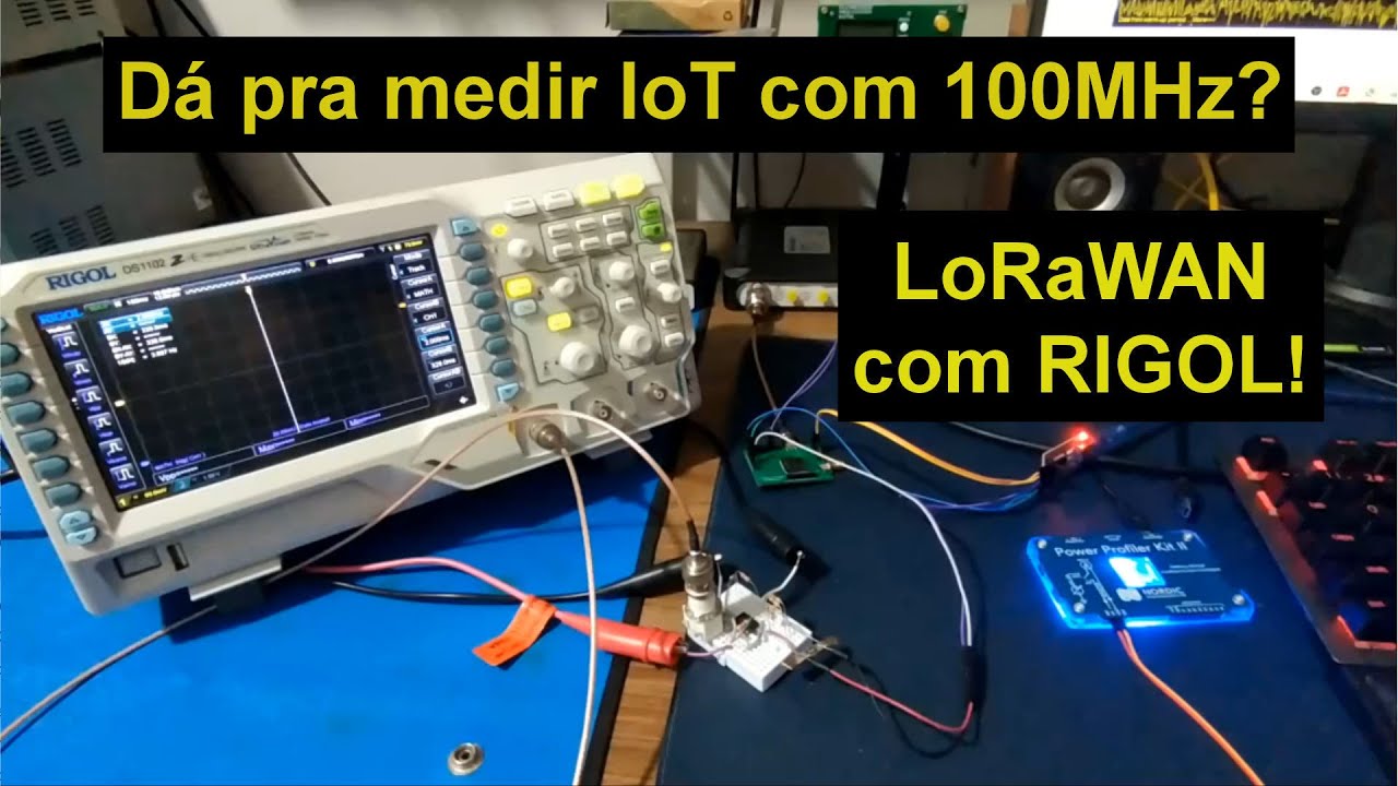Medição de consumo LoRaWAN com RIGOL