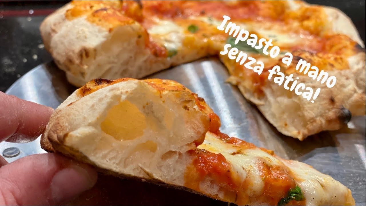 Impasto a mano SENZA FATICA la Pizza Napoletana - Cotta nel forno a Legna Portatile Nero @BURNHARD