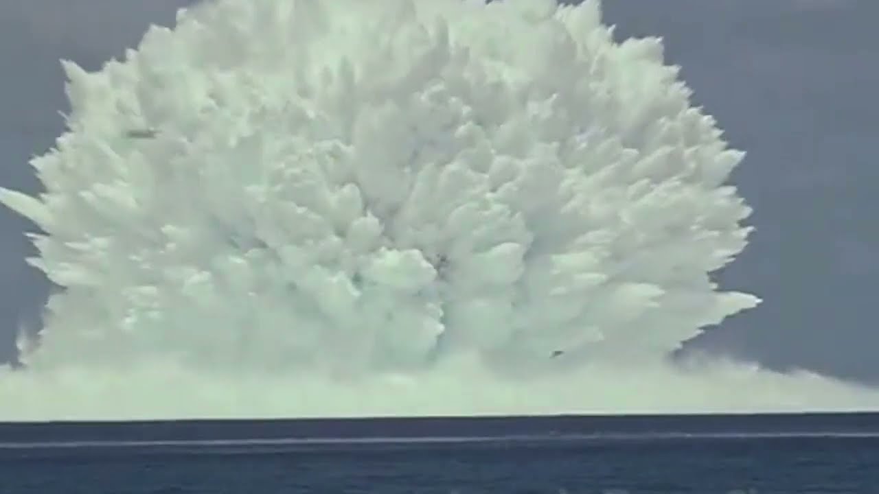 nuclear bomb exploding from under the sea 1958 #shorts #defense #weapon #technology #military #us