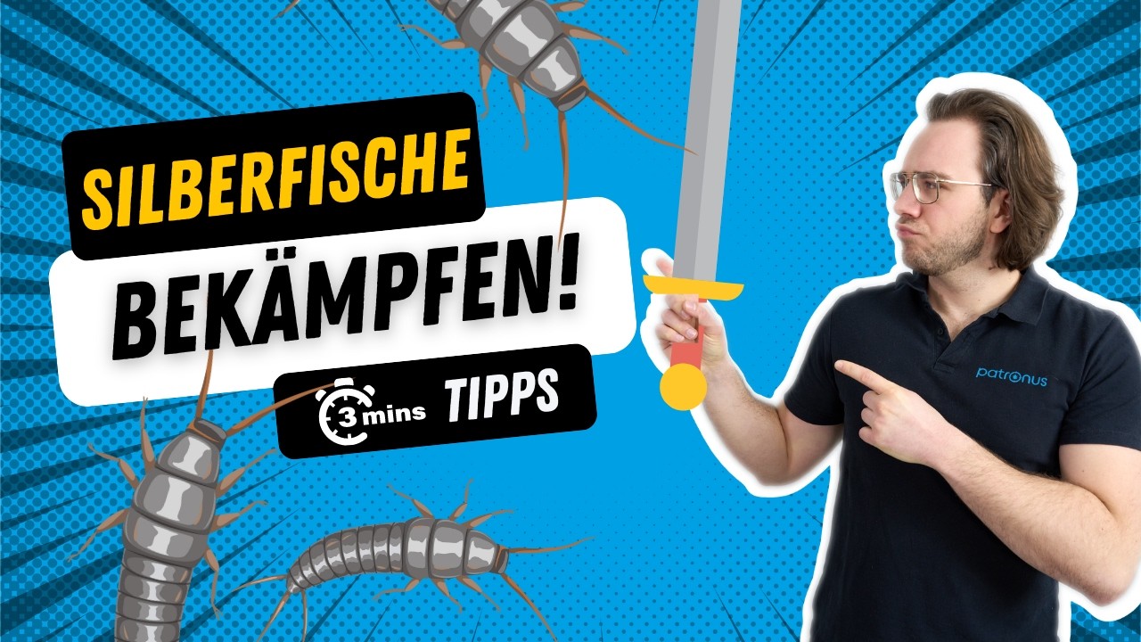 Silberfische & Papierfische in der Wohnung BEK&Auml;MPFEN 👈 in 3 Minuten erkl&auml;rt! 🆘