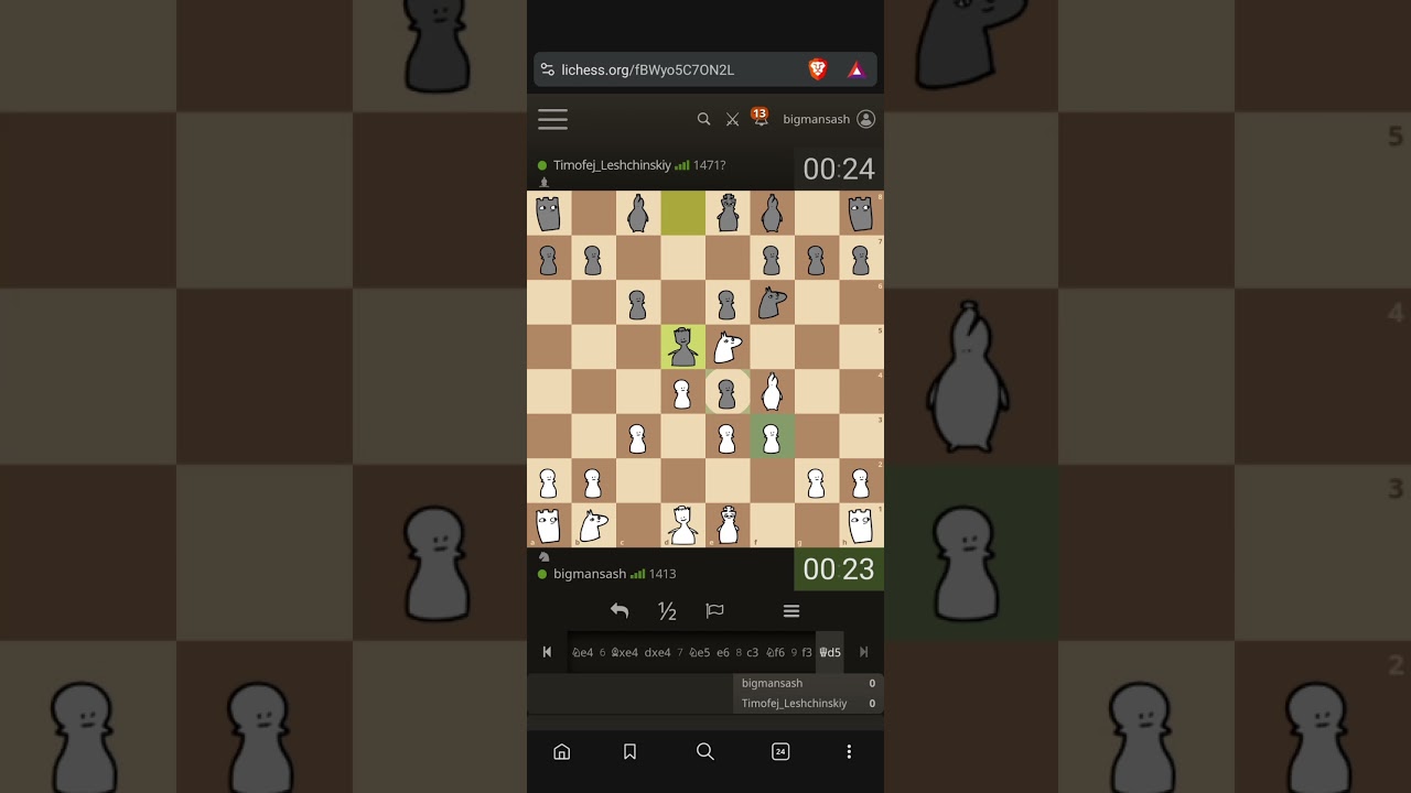 hyperbullet chess experience 6 #chess #hyperbullet #games #chessgame