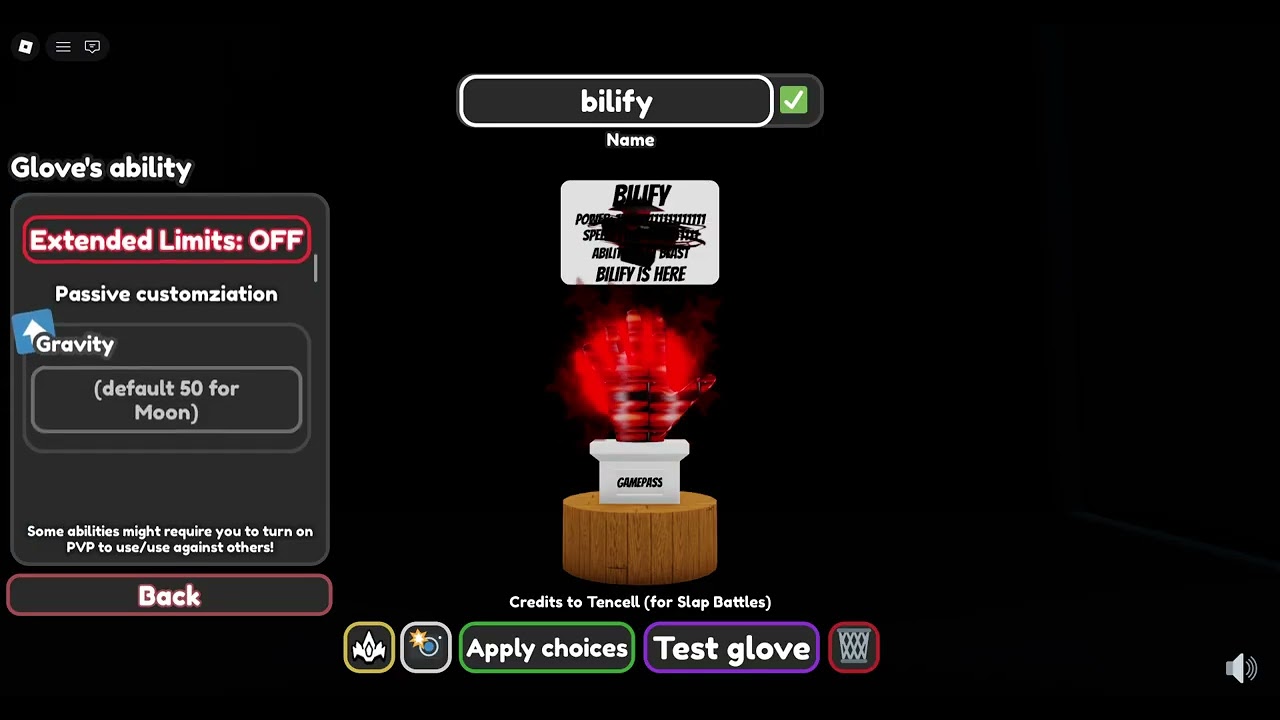 I MADE BILIFY GLVOE IN SLAP BATTELS GLOVE MAKER!!!