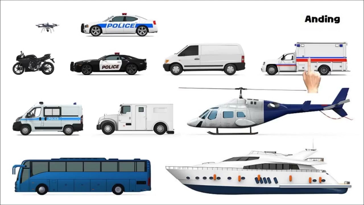 (REUPLOAD) Police Vehicles - Picture Play