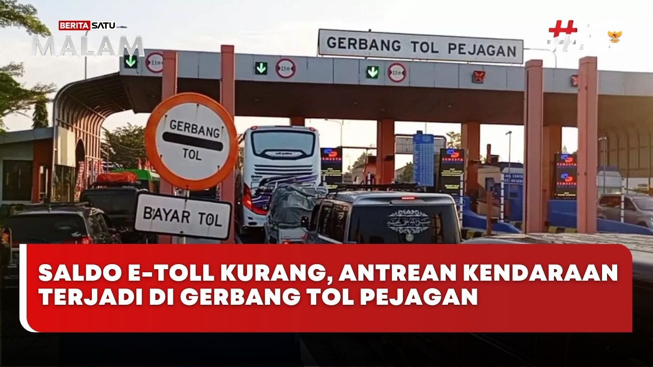 🔴 LIVE | Saldo E-Toll Kurang, Antrean Kendaraan Terjadi Di Gerbang Tol Pejagan - Beritasatu Malam