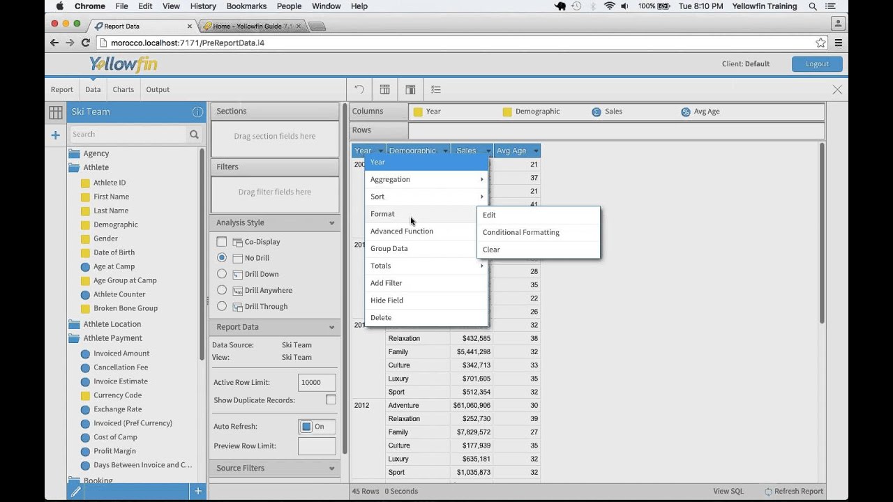 Training Webinar Recording: Formatting and customization in Yellowfin – view it now!