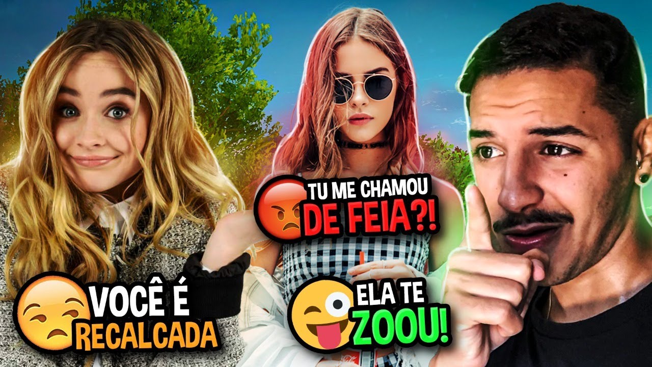 FIZ DUAS MENINAS BRIGAR NO FREE FIRE