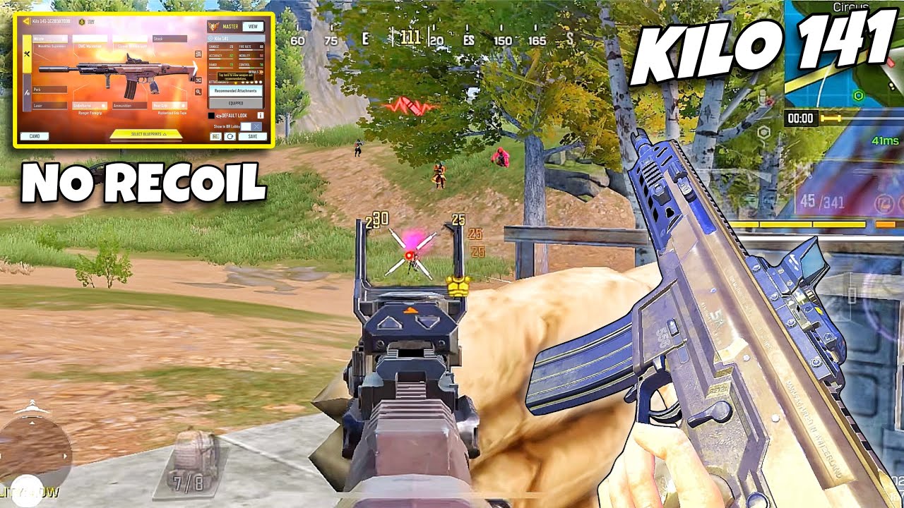 F2P KILO 141 WITH RED DOT IS OVERPOWERED 🤯 | BEST KILO 141 GUNSMITH CODM BR