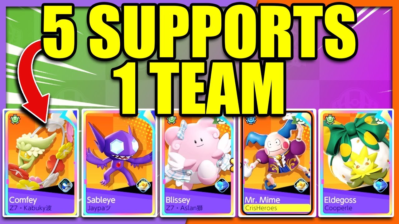FIVE SUPPORTS in RANKED in the SAME TEAM?! | Pokemon Unite