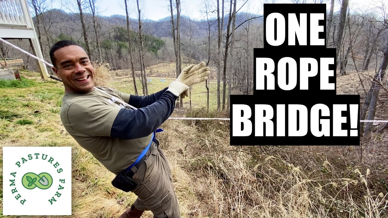 One Rope Bridge // Moving Man and Material