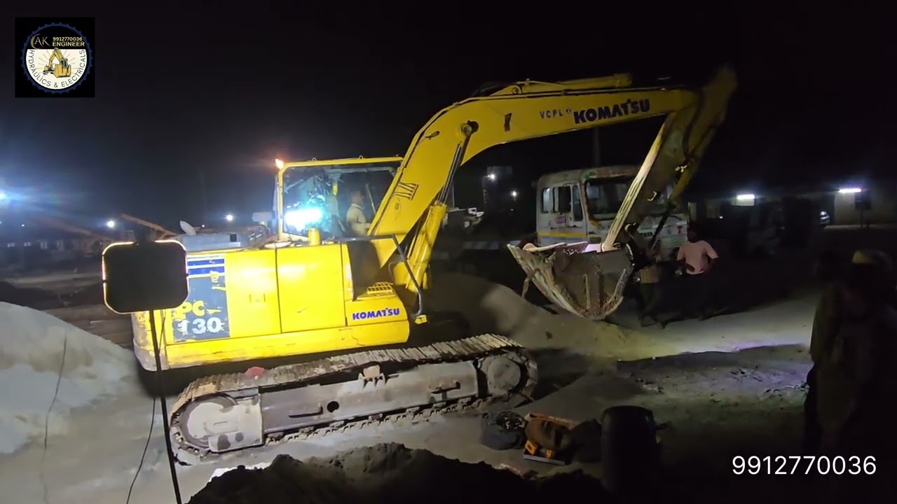#komatsu PC 130 hydraulic pump repair 🛠️🔥🔥