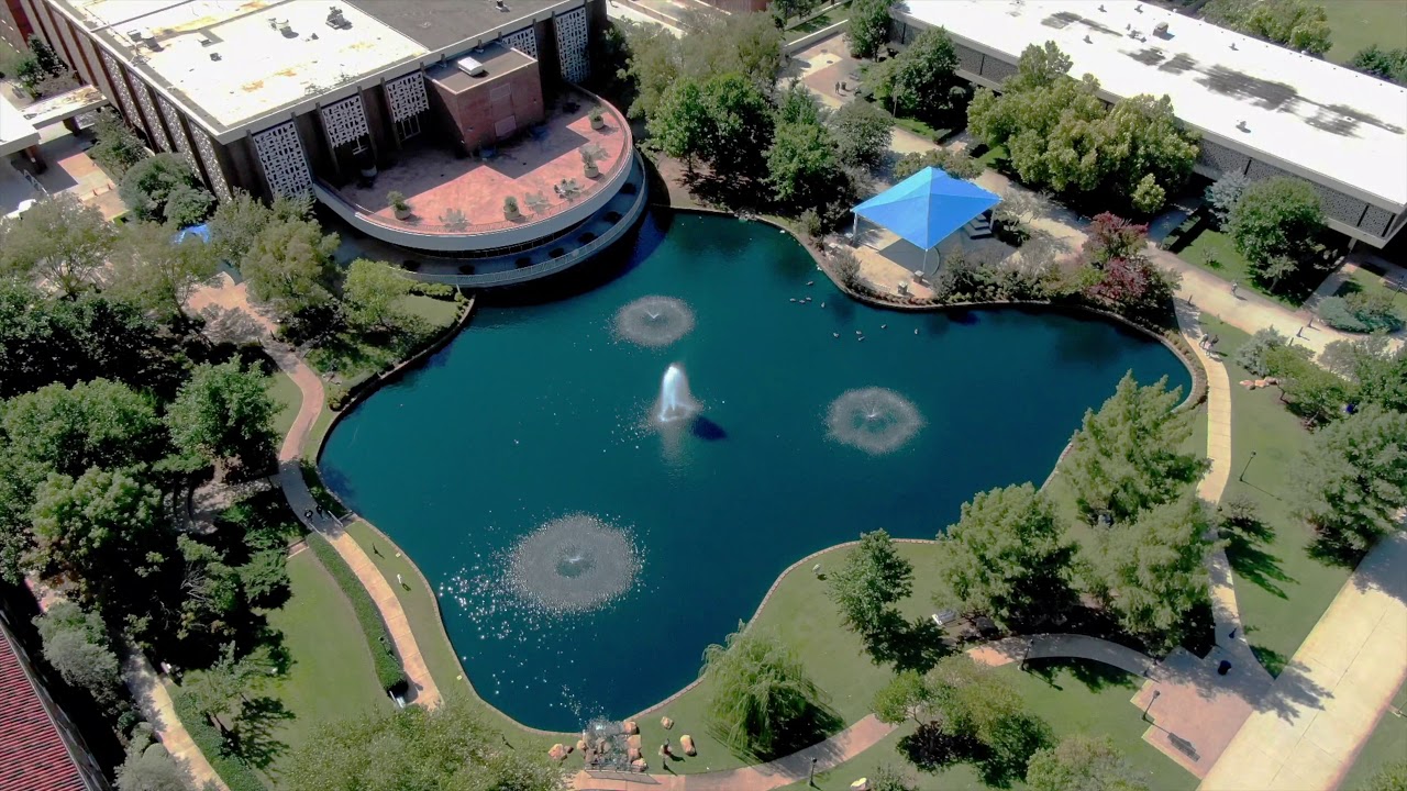 Drone flight over the University of Central Oklahoma