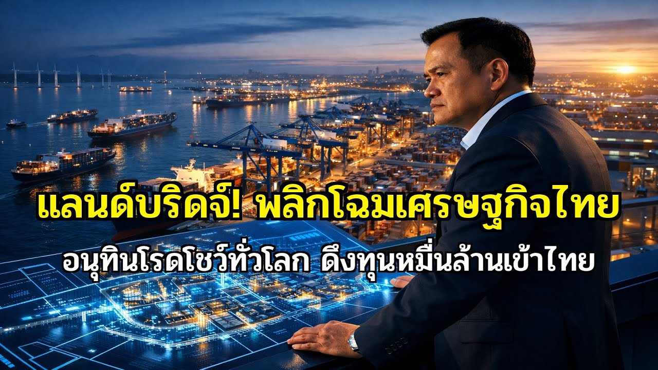 โปรเจกต์เปลี่ยนประเทศ! 'อนุทิน' ลุยแลนด์บริดจ์ ดึงหมื่นล้านเข้าไทย!
