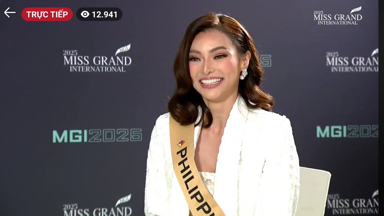 Hoa Hậu Emma Mary Tiglao Miss Grand Philippines 2025 Q&A Interview Miss Grand International 2025