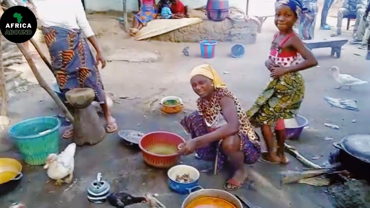 Africa Village Life, How African Food Is Made, Sierra Leone🇸🇱 Traditional Cooking Food In Africa