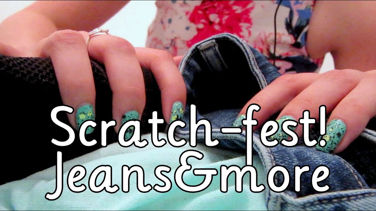#108 Request: scratching jeans and other fabrics! *ASMR*