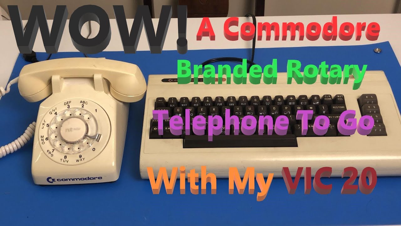 WOW! A Commodore Branded Rotary Phone!