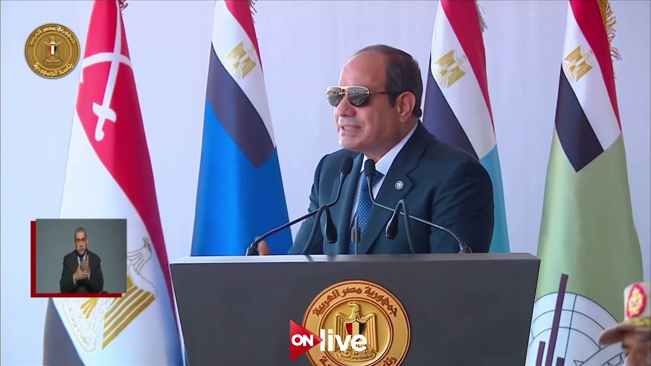 كلمة الرئيس السيسي خلال تفتيش حرب الفرقة السادسة المدرعة بالجيش الثاني الميداني بالإسماعيلية