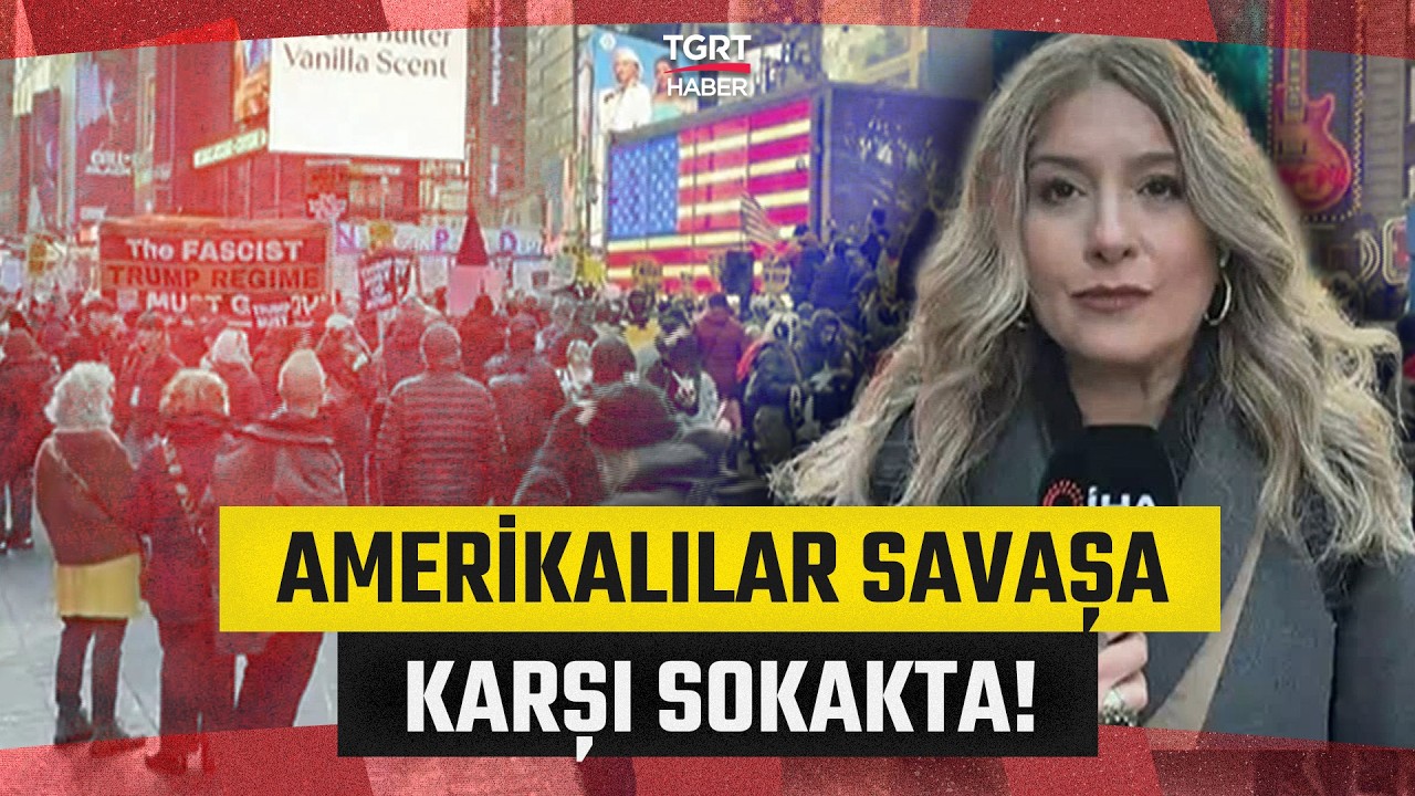 Amerikalılar Savaşa Karşı Sokakta: Dilek Kaya Times Meydanı'ndan Aktardı! - Taksim Meydanı