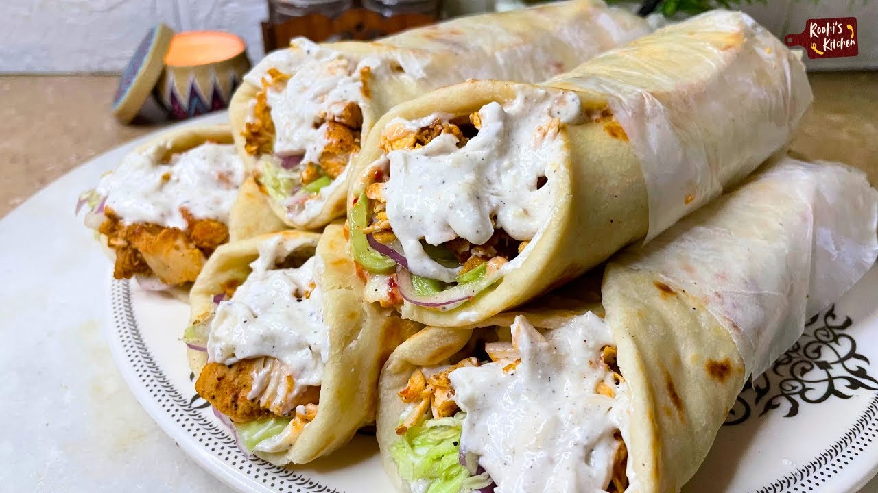 Street-Style Chicken Shawarma at Home Easy Recipe #shawarama #chickenshawarmaathome #chickenshawarma
