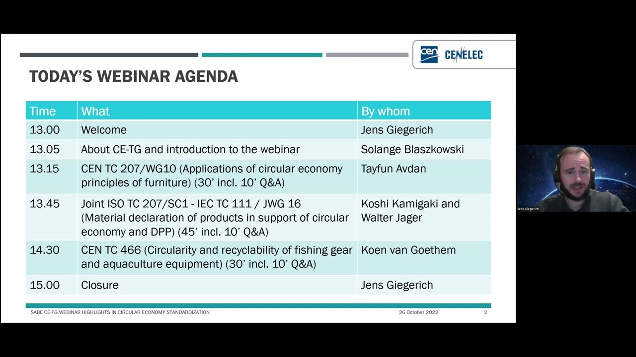 Highlights in Circular Economy standardization – 2nd event