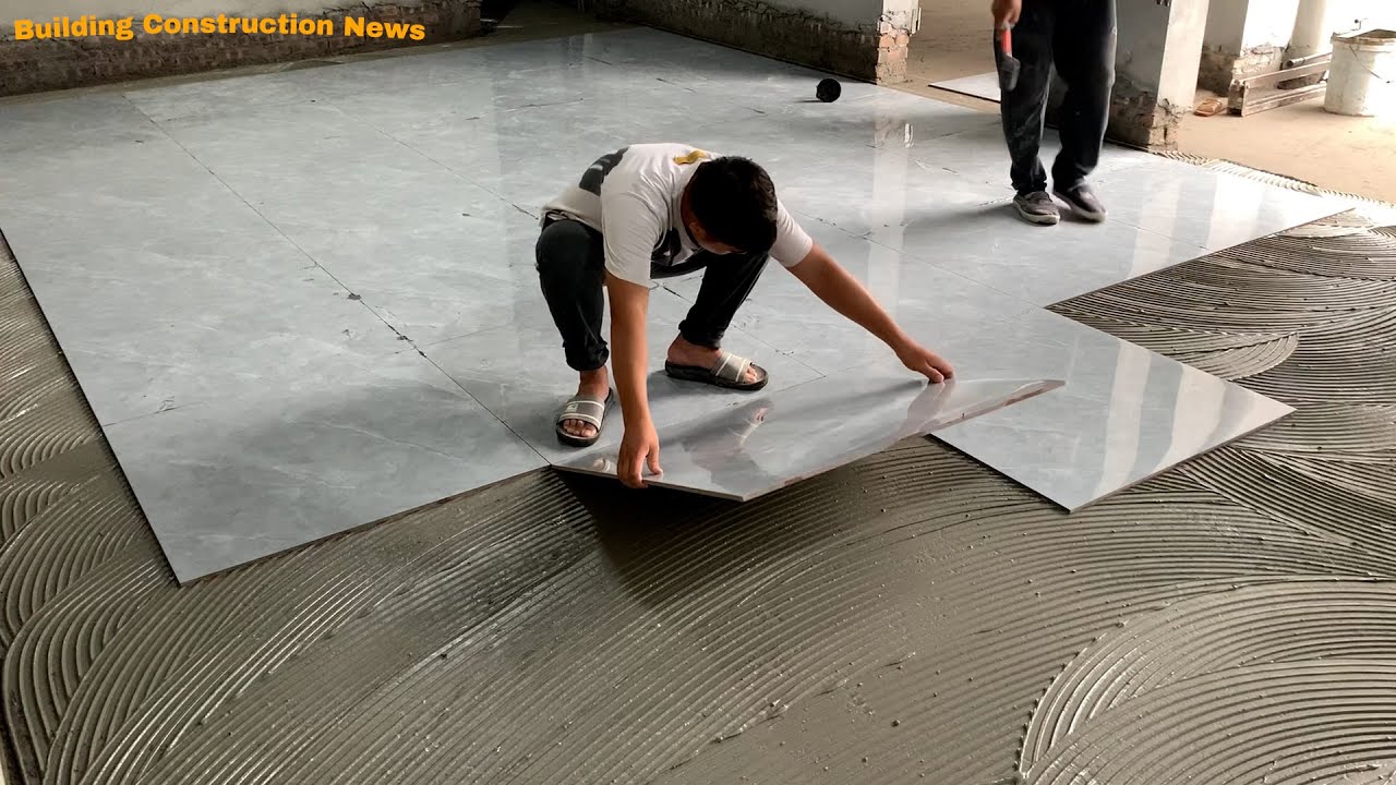 Ceramic Tile Flooring Technology For Living Room - Easy And Professional Ceramic Tile Installation