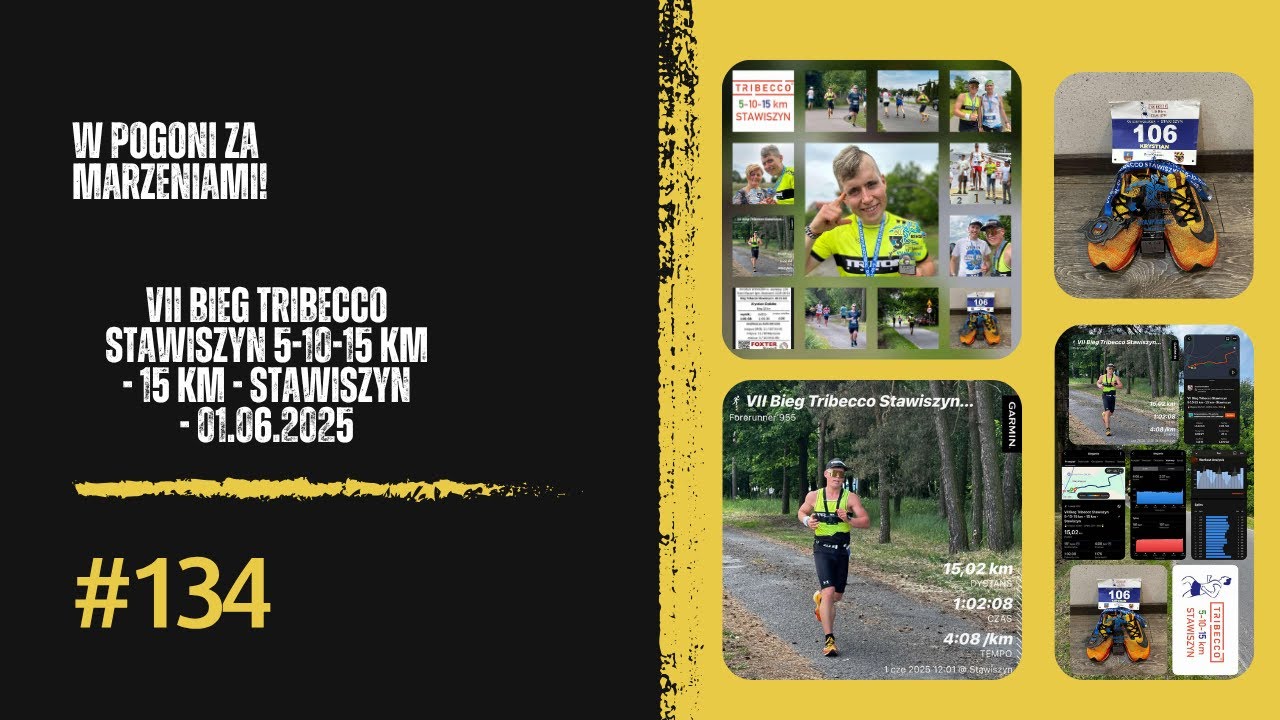 W pogoni za marzeniami! #134 - 15 km - Stawiszyn - VII Bieg Tribecco Stawiszyn 5-10-15 km.