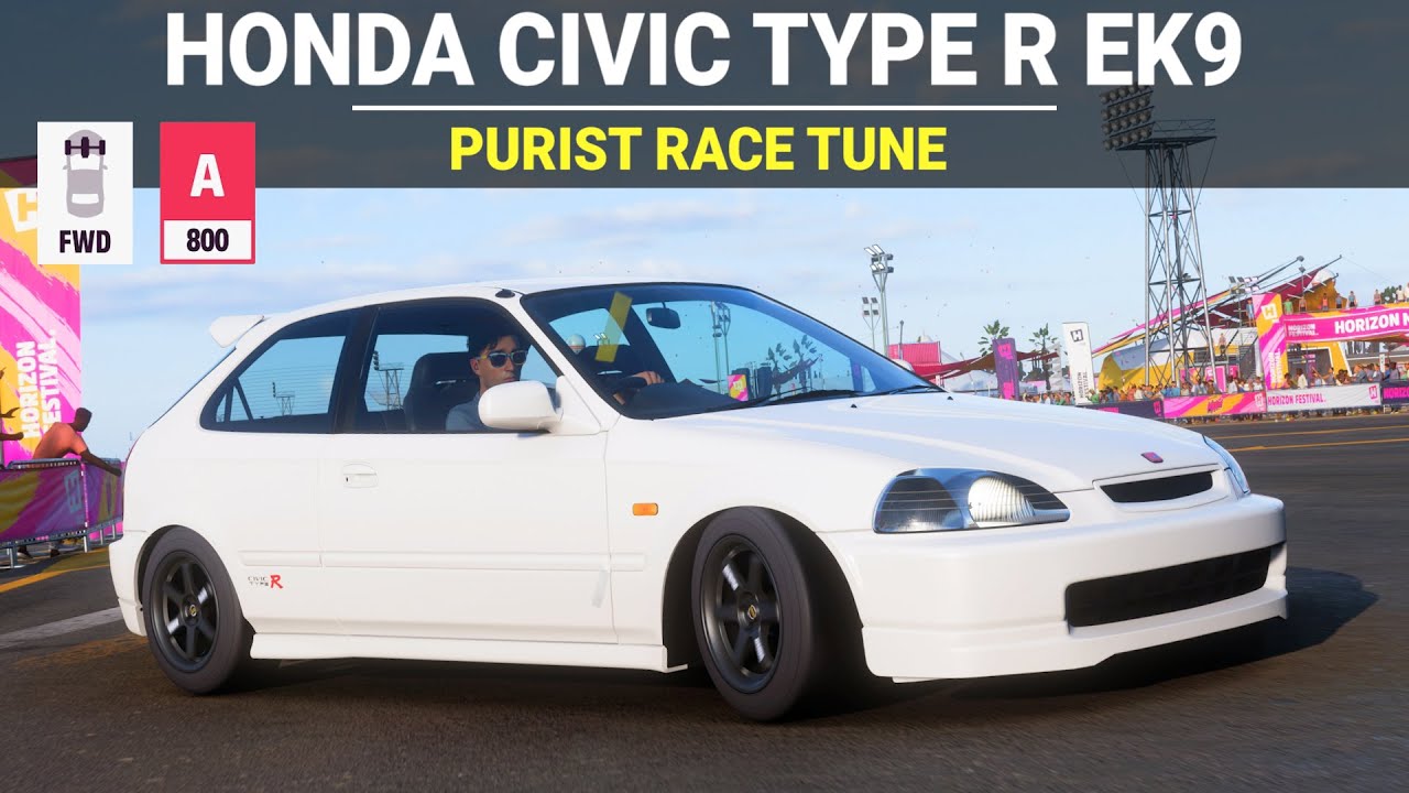 Forza Horizon 5 Tuning - 1997 Honda Civic Type R EK9 - FH5 Purist Race Build, Tune & Gameplay