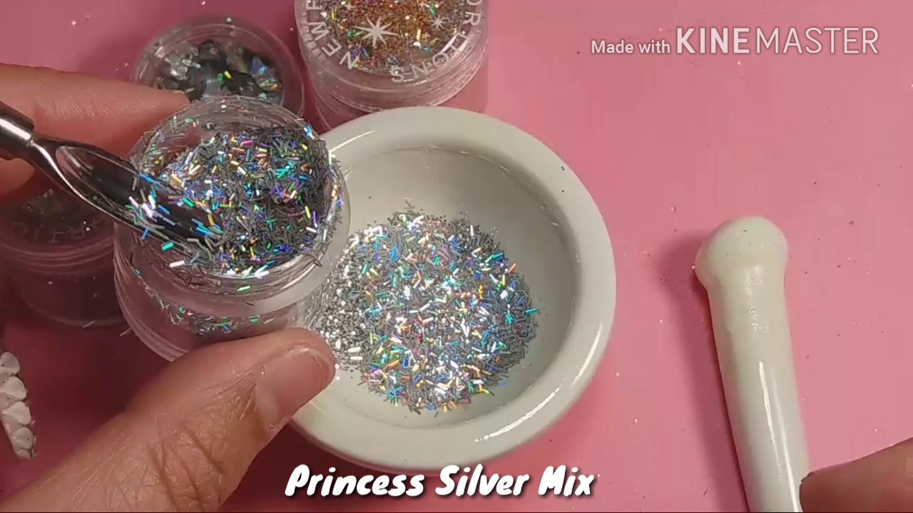 Gold & Silver Glitter Mix for Acrylic Nails