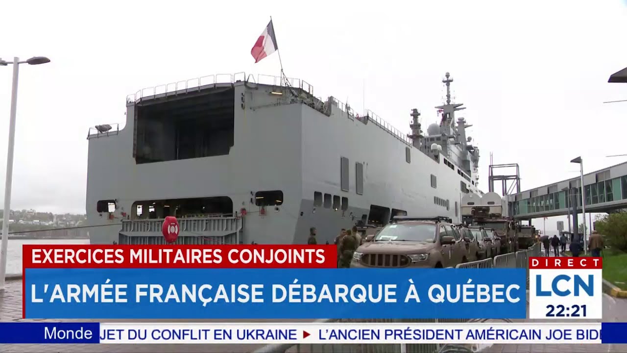 L'armée française débarque à Québec: voici pourquoi