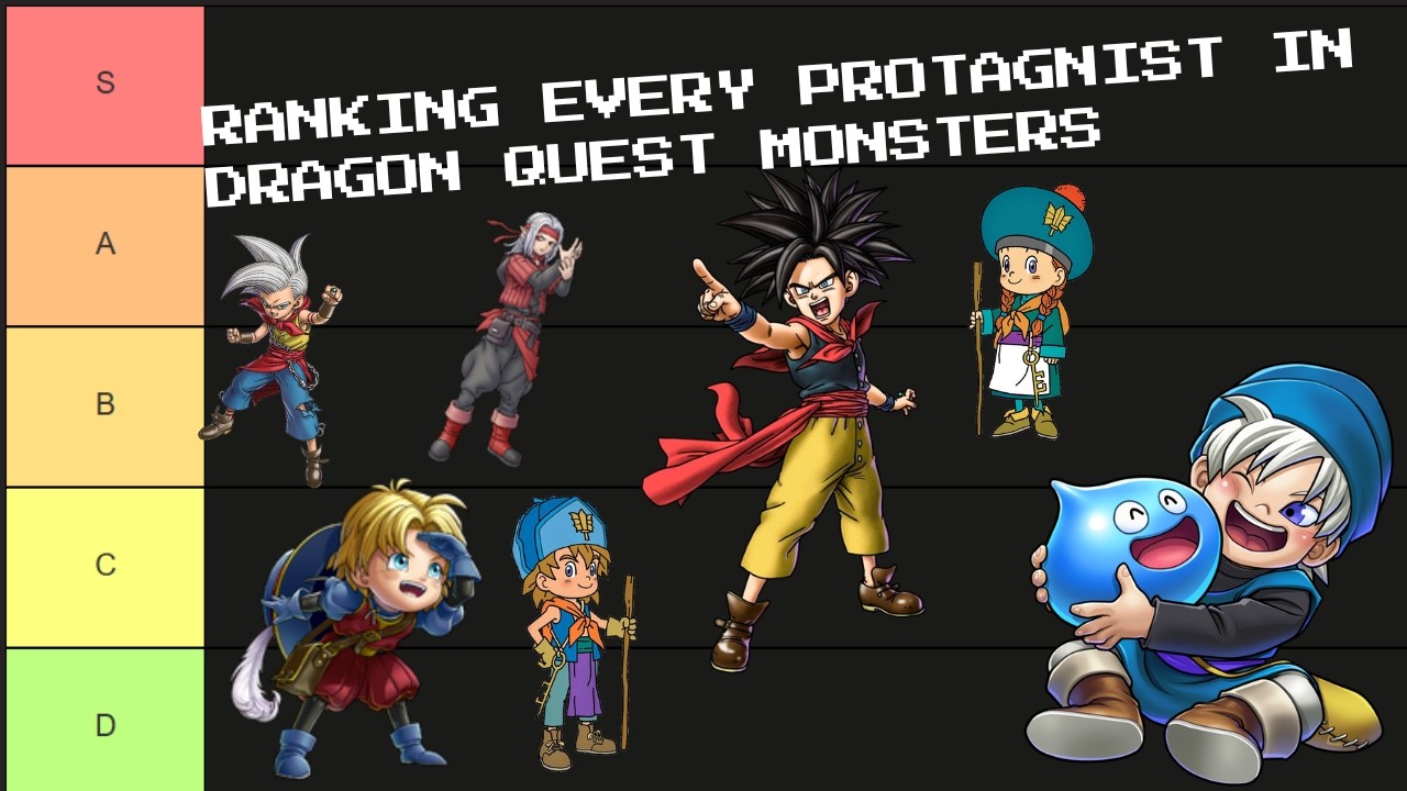Ranking Every Dragon Quest Monster Protagonist!