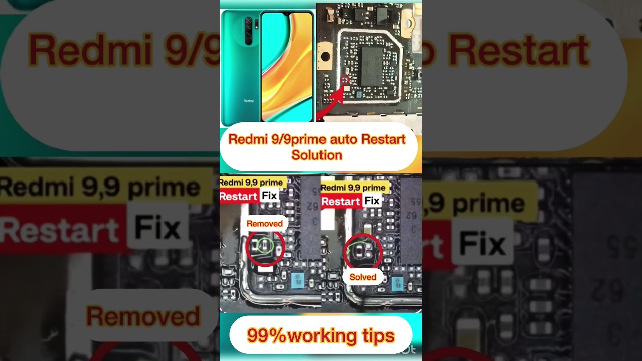 Redmi 9/9prime auto Restart solution || Mi 9prime logo restart solution #youtubeshorts #ytshorts