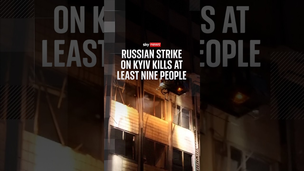 Russian strike on Kyiv kills at least nine people