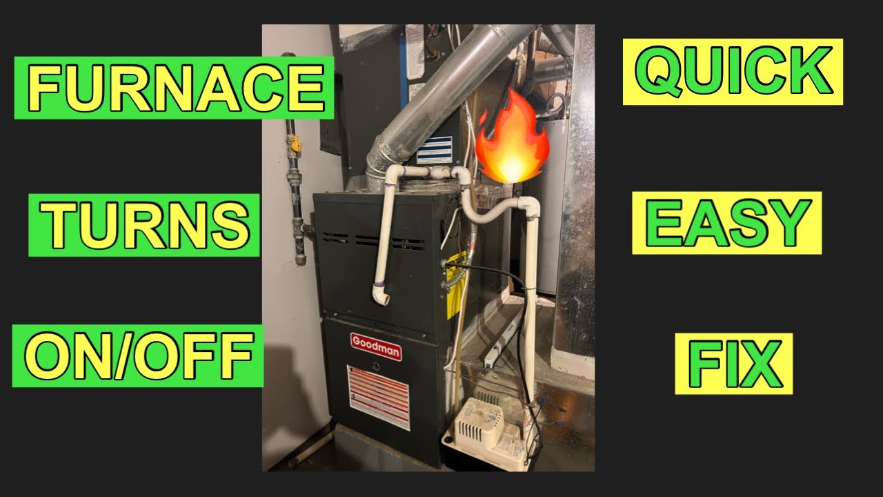 Goodman gas furnace stopped working | turns on and off | DIY easy fix