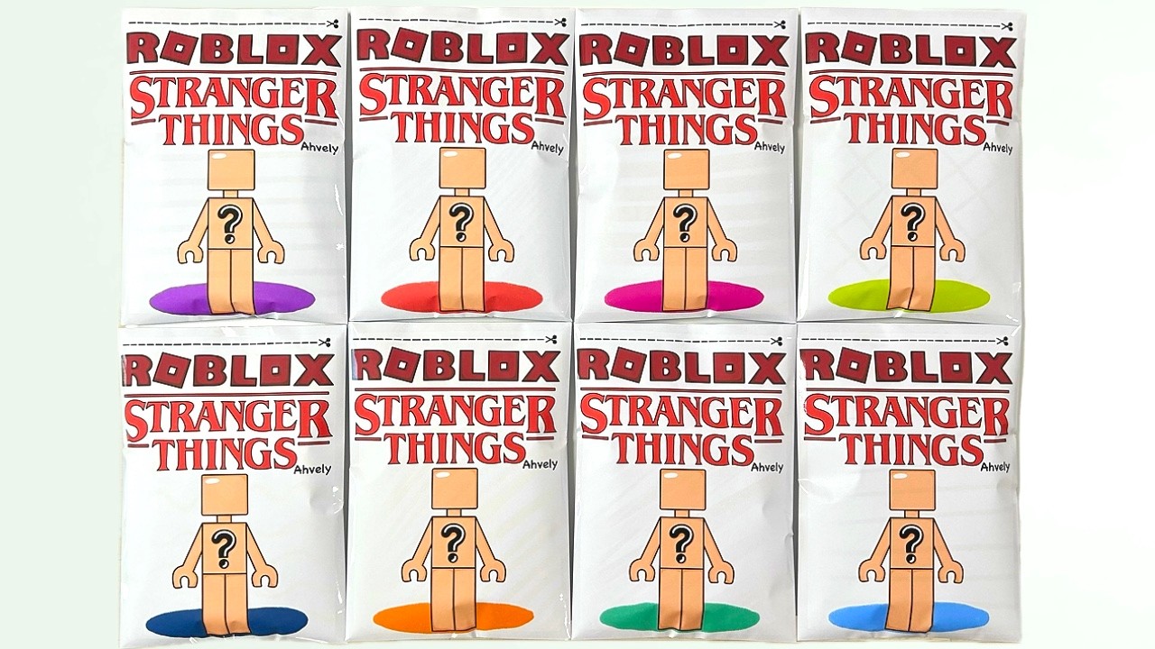 ⭐️Stranger Things 8 Characters Unboxing⭐️ Stranger Things Roblox Blindbag #strangerthings #blindbag