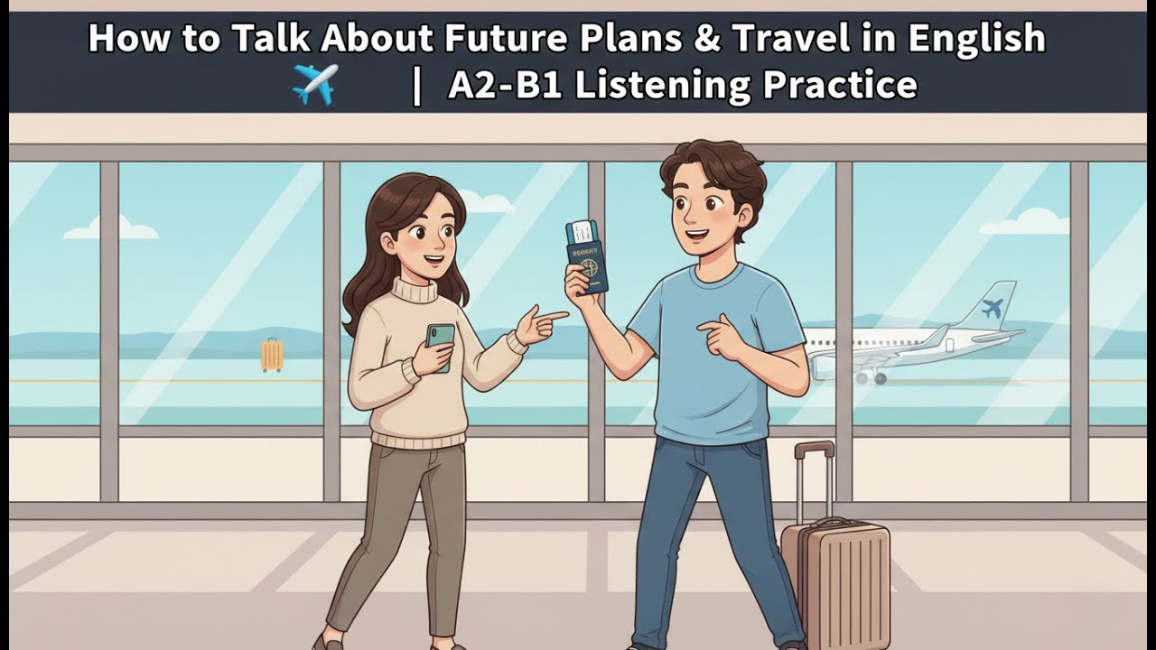 How to Talk About Future Plans & Travel in English ✈️ | A2-B1 Listening Practice