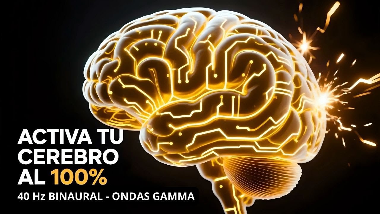 ACTIVA tu CEREBRO al 100%: 40 Hz BINAURAL para Energía Mental, Productividad y Creatividad Explosiva