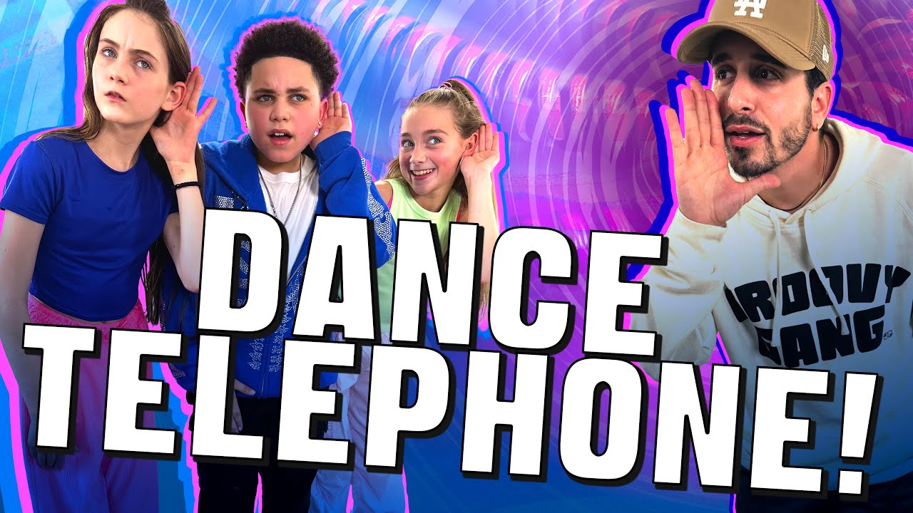 DANCE TELEPHONE CHALLENGE!! - DUO Vs. TRIO! | Groovy Gang Ep. 8