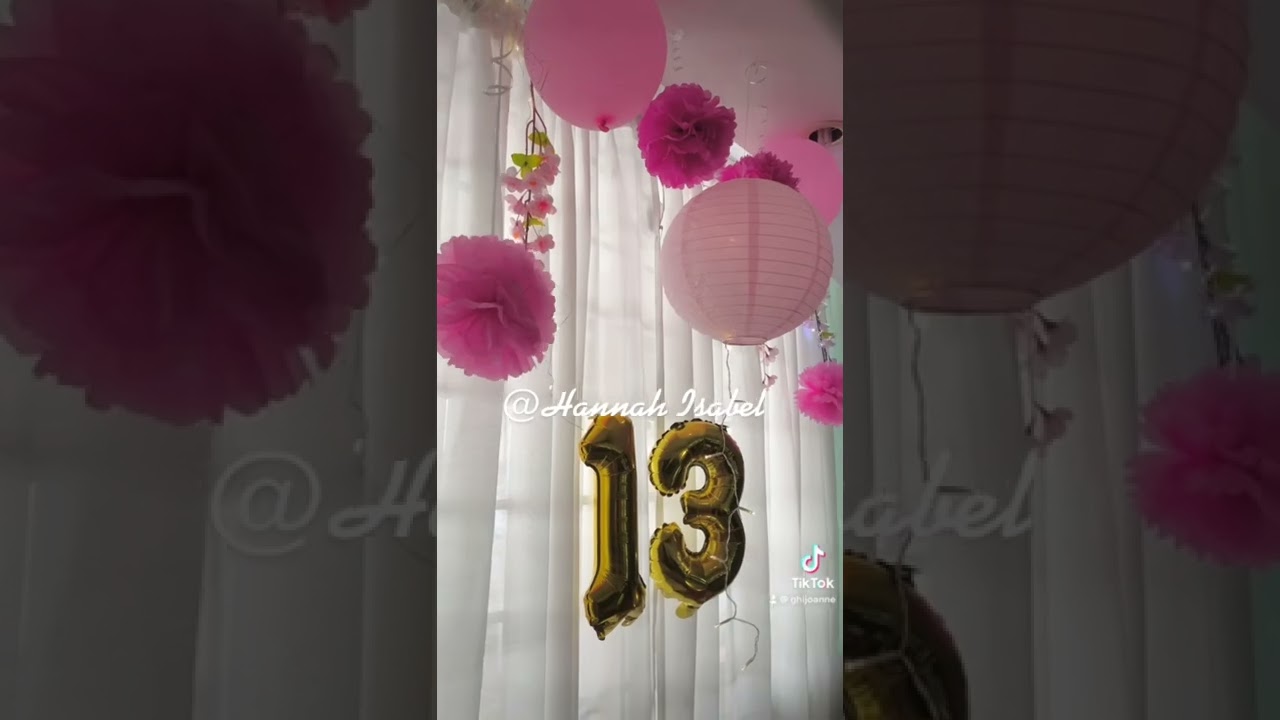 DIY Sakura Themed Teenager 13th Birthday Party Decor
