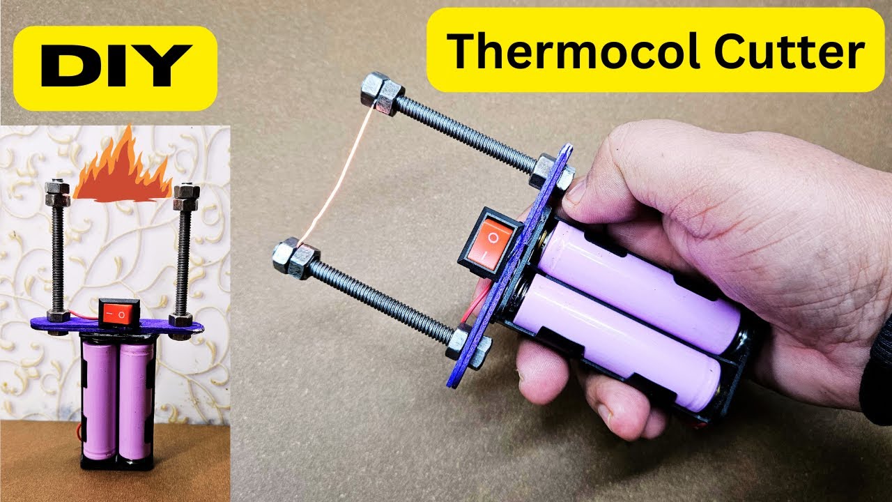 How to make Thermocol Cutter with Lithium Battery  |  Thermocol Cutting Machine  |  Foam Cutter #diy