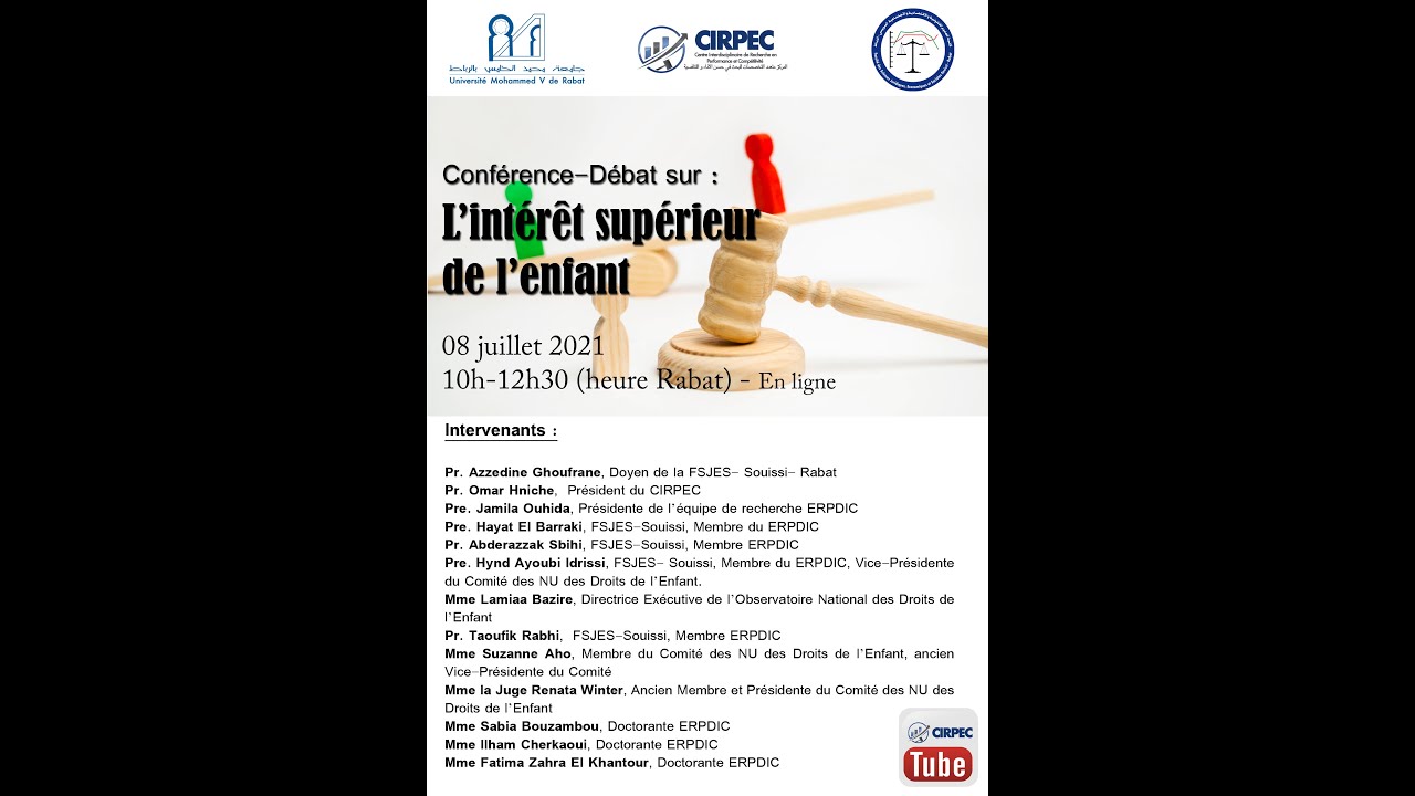 Conférence-Débat sur « L’intérêt supérieur de l’enfant »