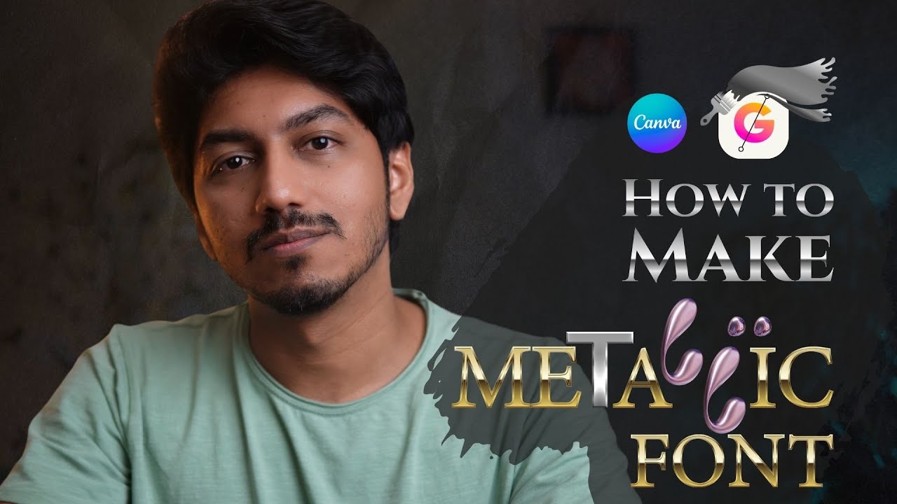 How to Create Silver & Gold Metallic Text in Canva? 2025