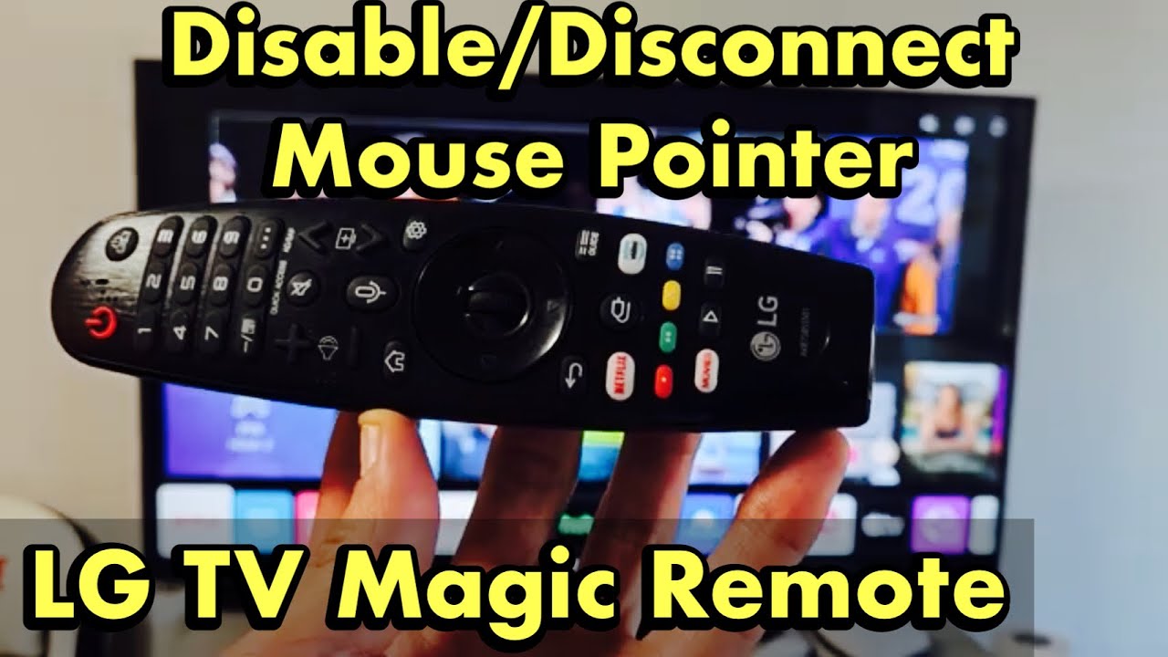 Как отключить/отсоединить указатель/мышь пульта ДУ Magic Remote от телевизора LG