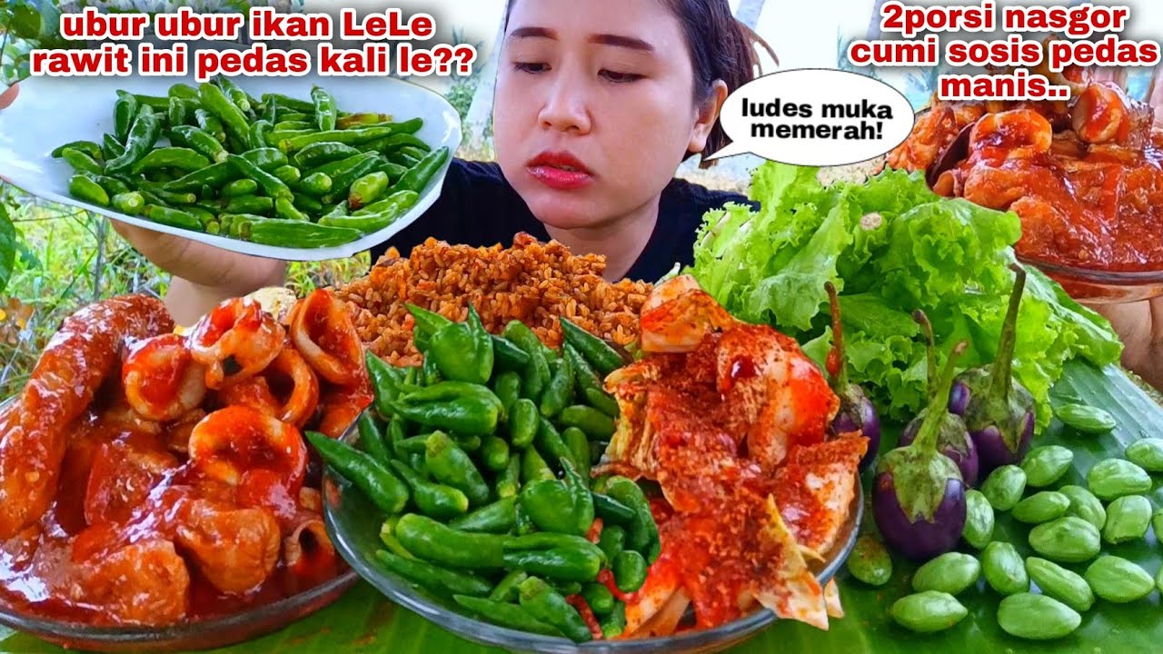 GIL4 LALAPAN CABE RAWIT LANCIP⁉️ NASI GORENG CUMI SOSIS PEDAS MANIS PETE MENTAH TERONG